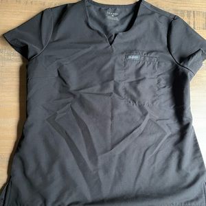 Jaanuu black scrub top